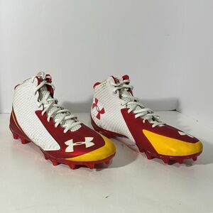 Under Armour Highlight 2 MC Knit Men’s Football Cleats Red, White, & Yellow Colo